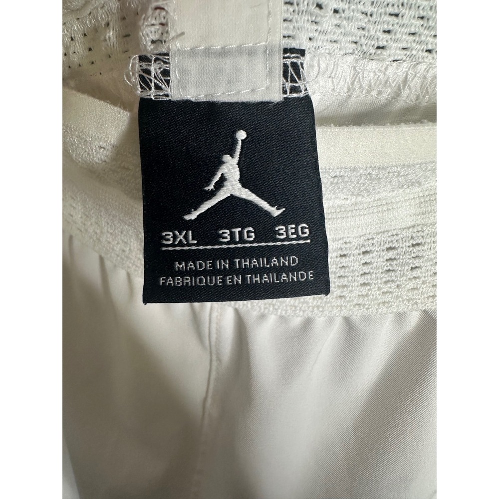 Jordan Mens Basketball Shorts White Black Jumpman Athletic Pockets 3XL - Picture 5 of 9
